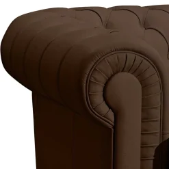 Wohnen Sessel<Leder-Polstersessel im Chesterfield Style - Cementa