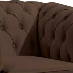 Wohnen Sessel<Leder-Polstersessel im Chesterfield Style - Cementa