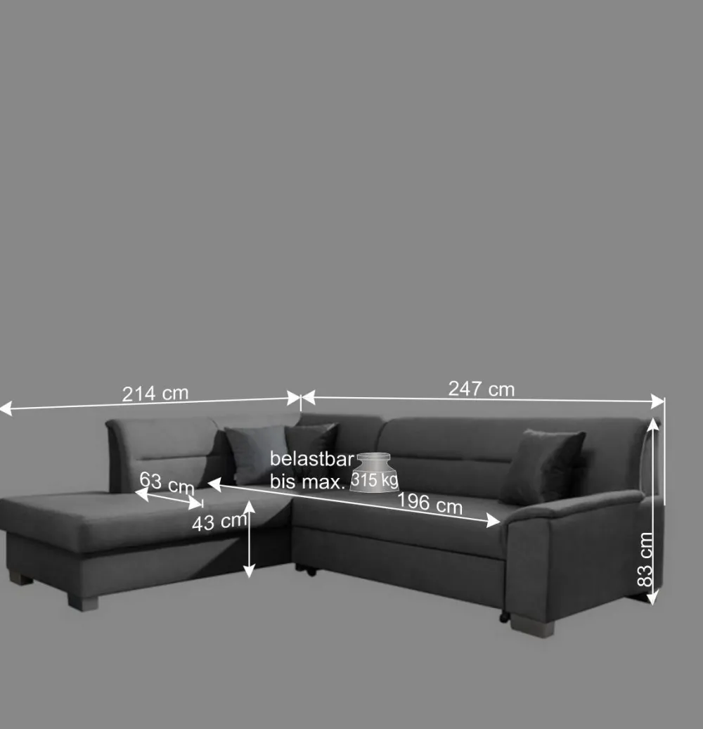 Wohnen Betten|Sofas<L-Form Bettcouch in Senfgelb Samt - Concista