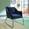 Wohnen Sessel<Loft Designsessel in Blau Samt - Circlefun