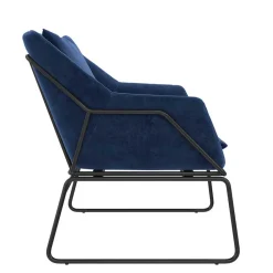 Wohnen Sessel<Loft Designsessel in Blau Samt - Circlefun
