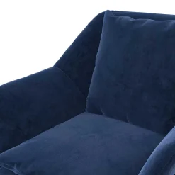 Wohnen Sessel<Loft Designsessel in Blau Samt - Circlefun