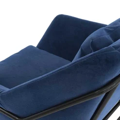 Wohnen Sessel<Loft Designsessel in Blau Samt - Circlefun