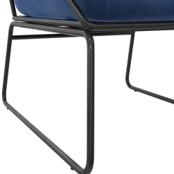 Wohnen Sessel<Loft Designsessel in Blau Samt - Circlefun