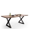 Wohnen Tische<Loft Designtisch mit Naturkante - Grandios
