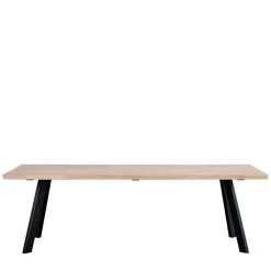 Wohnen Sitzgruppe<Loft Esstischgruppe mit Eiche White Wash Tisch Pulva & 6 Schalenstühlen (siebenteilig)