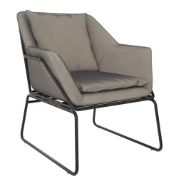 Wohnen Sessel<Loft Style Sessel in Grau Samt - Maric