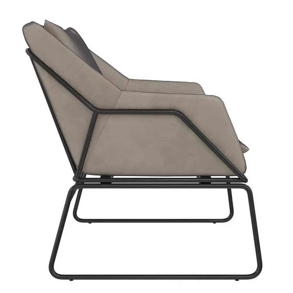 Wohnen Sessel<Loft Style Sessel in Grau Samt - Maric