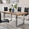 Wohnen Tische<Loft Tisch Nestore aus Eiche und Edelstahl