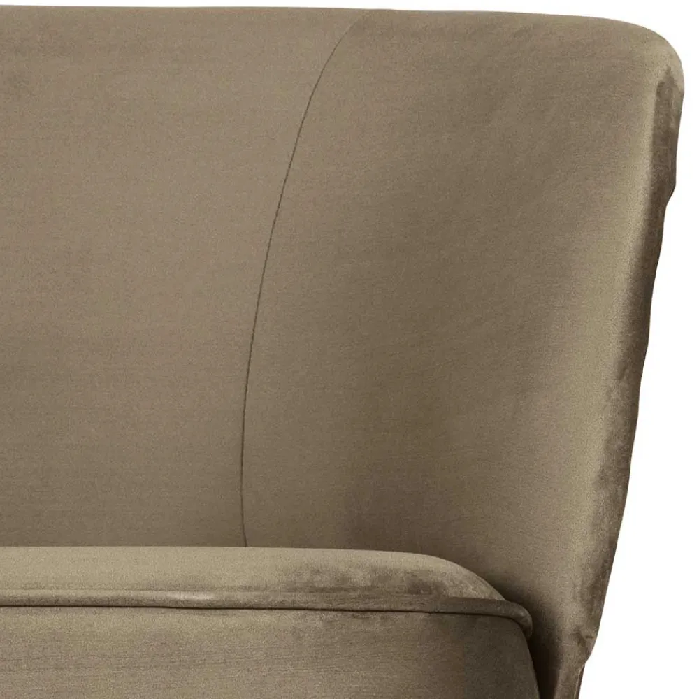 Wohnen Sofas<Lounge Couch in Khaki mit Schwarz - Cuba