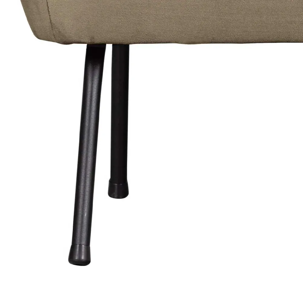 Wohnen Sofas<Lounge Couch in Khaki mit Schwarz - Cuba
