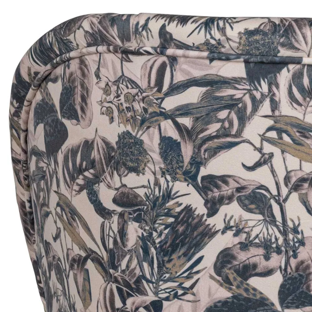 Wohnen Sessel<Lounge Sessel aus Samt mit floralem Dessin - Rosco