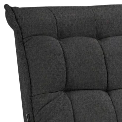 Wohnen Sessel<Lounge Sessel mit Hocker in Anthrazit - Mook (zweiteilig)