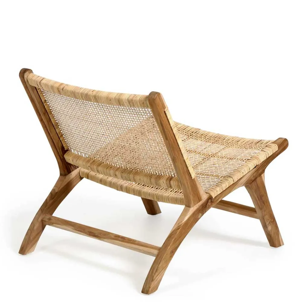 Wohnen Sessel<Lounge Stuhl aus Geflecht Rattan - Rimorio