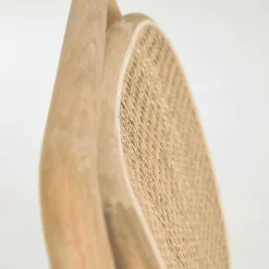Wohnen Sessel<Lounge Stuhl mit Wiener Geflecht & Stoffsitz - Ensemble