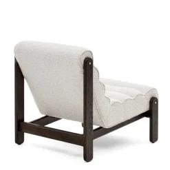 Wohnen Sessel<Loungesessel aus Boucle in Weiß - Yasmel
