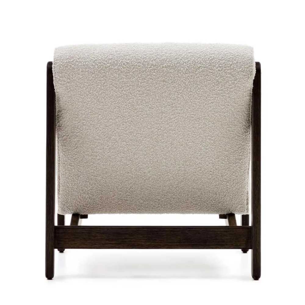 Wohnen Sessel<Loungesessel aus Boucle in Weiß - Yasmel