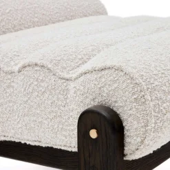 Wohnen Sessel<Loungesessel aus Boucle in Weiß - Yasmel