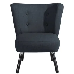 Wohnen Sessel<Loungesessel in Anthrazit und Schwarz - Hamzad