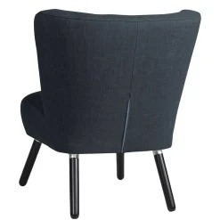 Wohnen Sessel<Loungesessel in Anthrazit und Schwarz - Hamzad