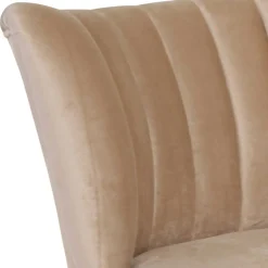 Wohnen Sessel<Loungesessel in Beige und Buche Natur - Lianzo