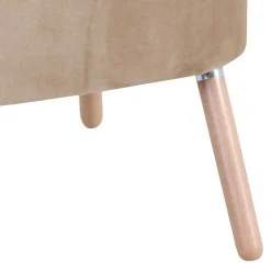Wohnen Sessel<Loungesessel in Beige und Buche Natur - Lianzo