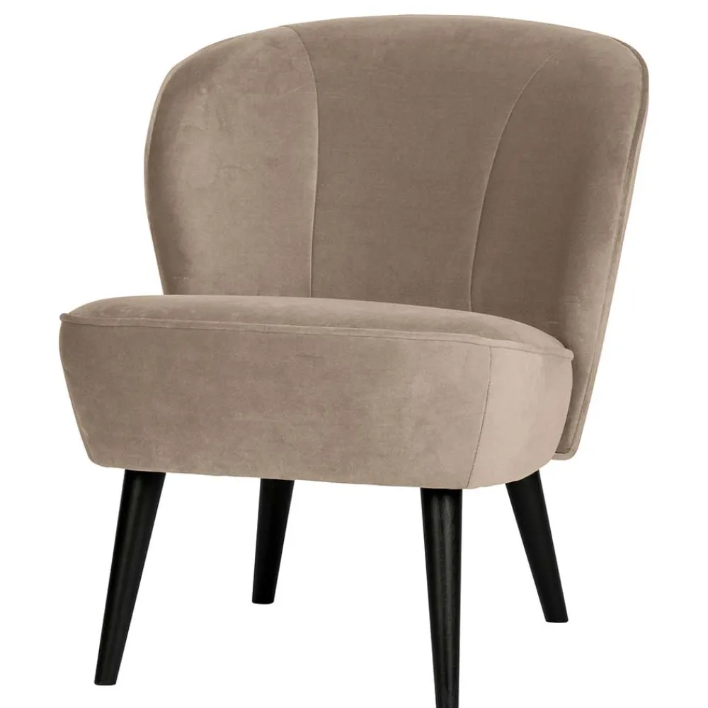 Wohnen Sessel<Loungestuhl aus Samt in Khaki - Griffina