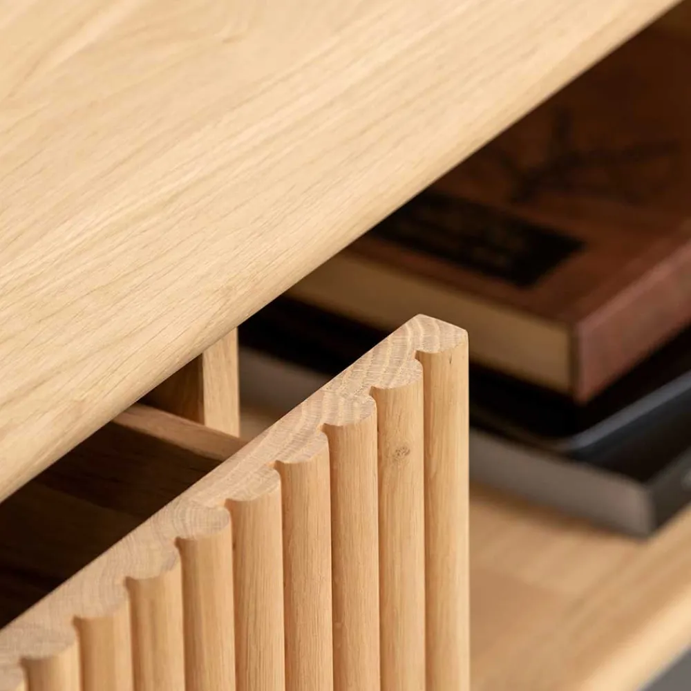 Wohnen Tv & Hifi-Möbel|Lowboards<Lowboard aus Eiche Massivholz geschliffen - Salottivo