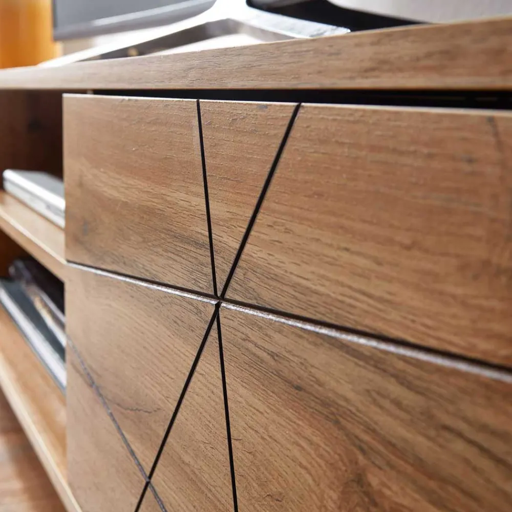 Wohnen Tv & Hifi-Möbel|Lowboards<Lowboard für den Fernseher mit zwei Gerätefächern - Senba