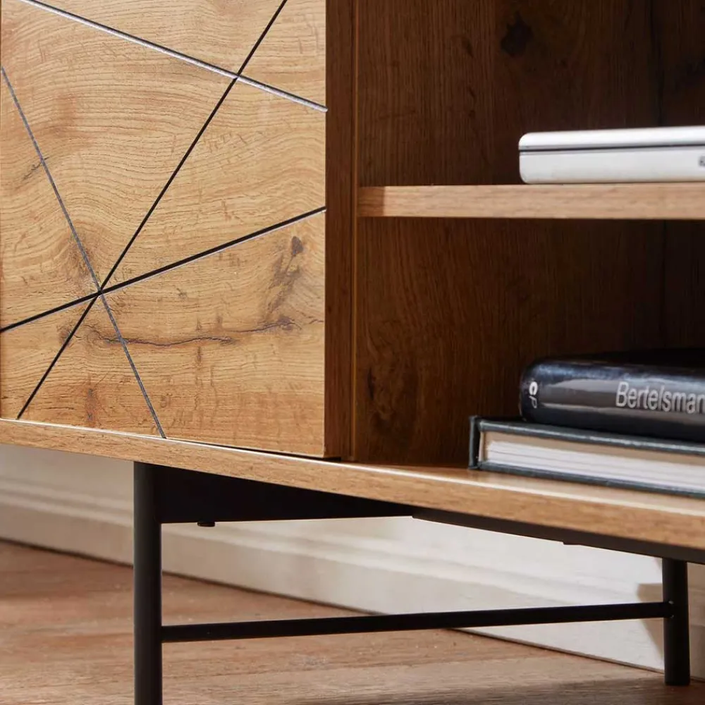Wohnen Tv & Hifi-Möbel|Lowboards<Lowboard für den Fernseher mit zwei Gerätefächern - Senba