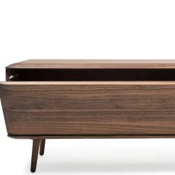 Wohnen Tv & Hifi-Möbel|Lowboards<Lowboard für Fernseher aus Nussbaum - Rivossa