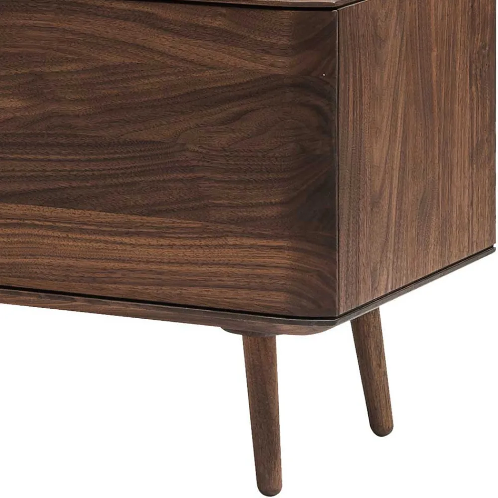 Wohnen Tv & Hifi-Möbel|Lowboards<Lowboard für Fernseher aus Nussbaum - Rivossa