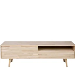 Wohnen Tv & Hifi-Möbel|Lowboards<Lowboard Grazy aus Eiche teilmassiv