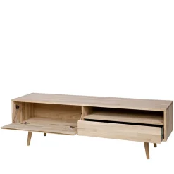 Wohnen Tv & Hifi-Möbel|Lowboards<Lowboard Grazy aus Eiche teilmassiv