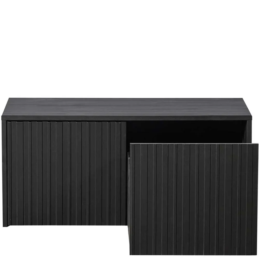 Wohnen Tv & Hifi-Möbel|Lowboards<Lowboard in Schwarz Kiefer - Gelvins