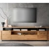 Wohnen Tv & Hifi-Möbel|Lowboards<Lowboard mit TV Aufsatz aus Wildeiche massiv - Abigails