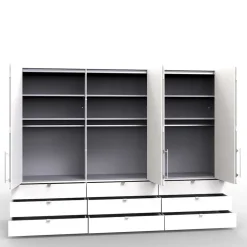 Wohnen Kleiderschränke<3m Kleiderschrank mit 9 Schubladen Selbsteinzug - Bosays