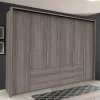 Wohnen Kleiderschränke<3m Kombi-Kleiderschrank mit 2 Falttüren & 2 Türen - Crenba