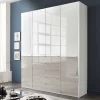 Wohnen Kleiderschränke|Schränke<1,98m Kombi-Kleiderschrank mit Glasfront - Pascan
