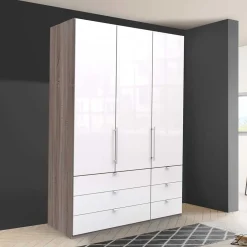 Wohnen Kleiderschränke|Schränke<1,5m Schlafzimmerschrank mit sechs Schubladen - Empresian