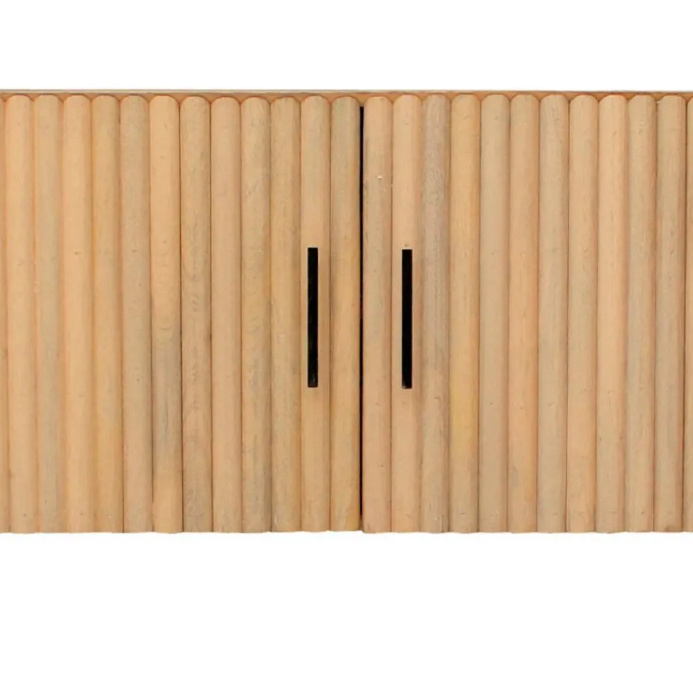 Wohnen Tv & Hifi-Möbel|Lowboards<Mangoholz Lowboard in Lamellenoptik - Dorian