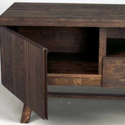 Wohnen Tv & Hifi-Möbel|Lowboards<Markantes Retro TV Board aus Eiche dunkel - Vedraza