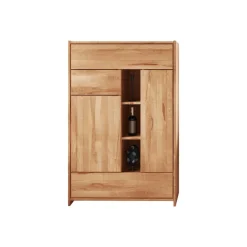 Wohnen Highboards<Massiv Highboard Salomonia aus Kernbuche geölt