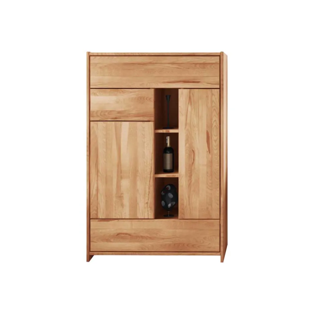 Wohnen Highboards<Massiv Highboard Salomonia aus Kernbuche geölt