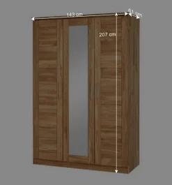 Wohnen Kleiderschränke|Schränke<Massiv Holzschrank Cranos aus Wildeiche