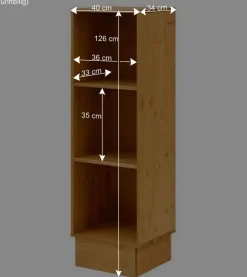 Wohnen Wohnwände<Massive Landhaus Schränke als Set - Fausanda (fünfteilig)