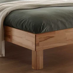 Wohnen Betten<Massives Kernbuche Bett mit Kopfteil - Sotrigo