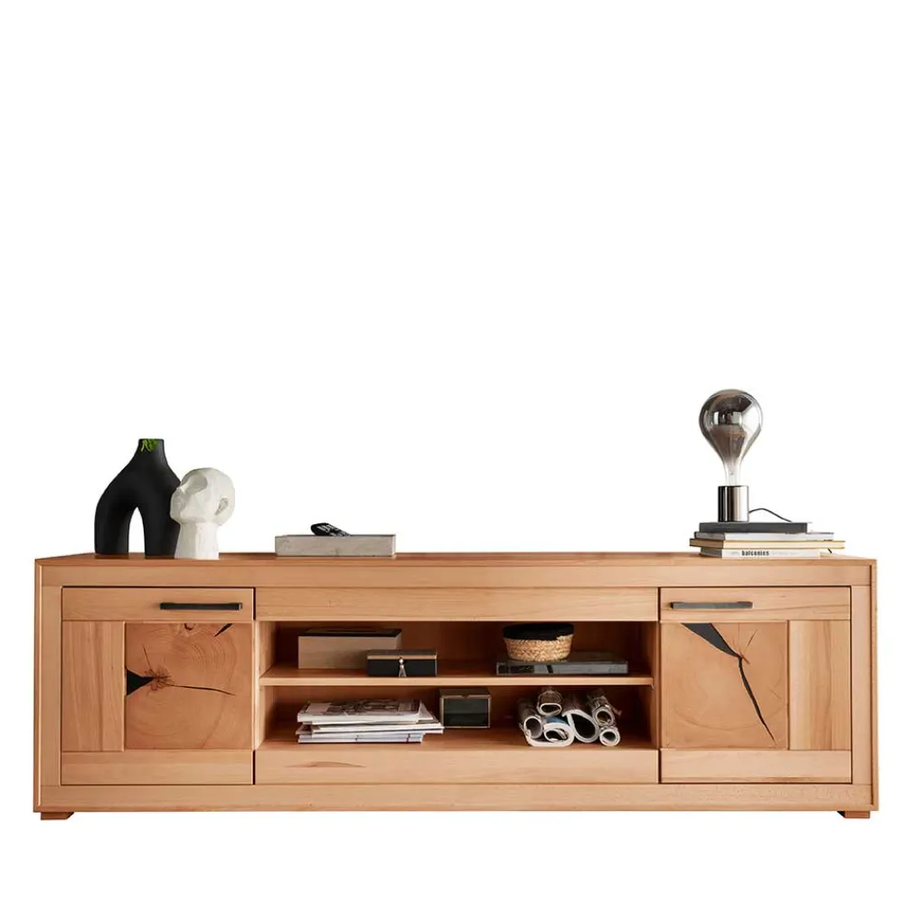 Wohnen Tv & Hifi-Möbel<Massives TV-Board aus geölter Kernbuche - Sarosca