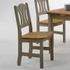 Wohnen Stühle<Massivholz Esszimmerstuhl Seramya in Grau (2er Set)