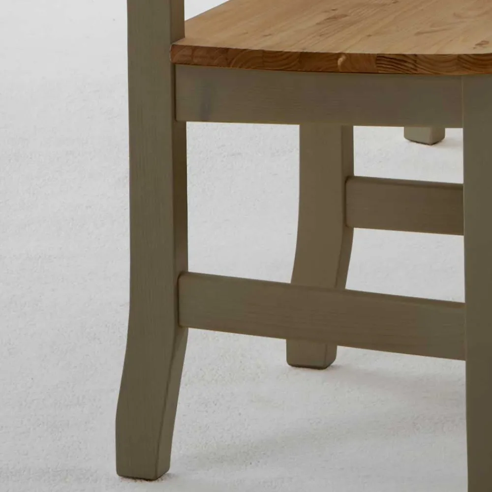 Wohnen Stühle<Massivholz Esszimmerstuhl Seramya in Grau (2er Set)